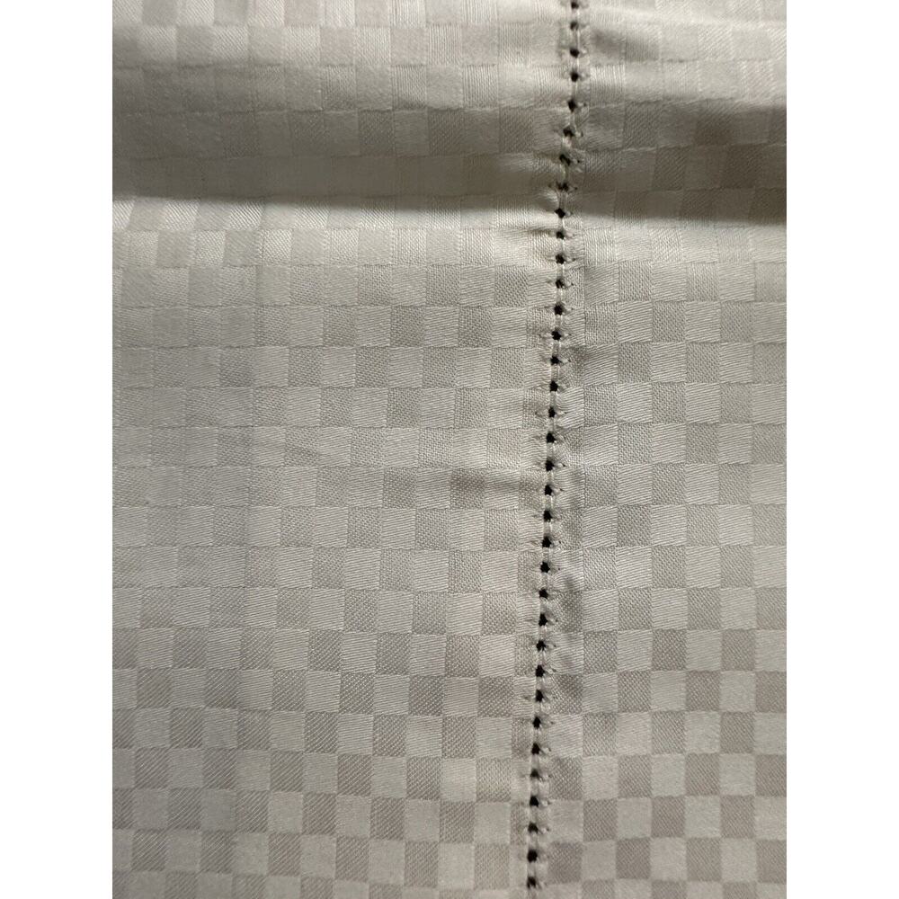 Bellino Pillow Sham Case Jacquard Ivory Cream 100% Satin Beige New